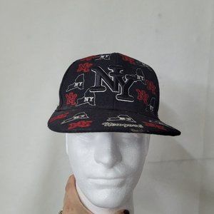 New York Yankees Mens‎ Ballcap Red/Black Size M 7-7 1/8